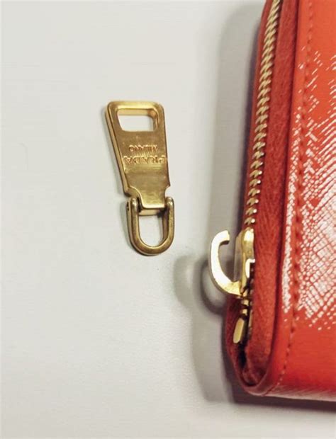 prada repairs|prada zipper pull replacement.